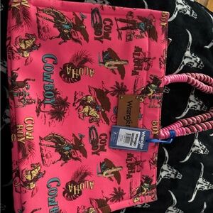 Wrangler Pink Graphic Tote Bag